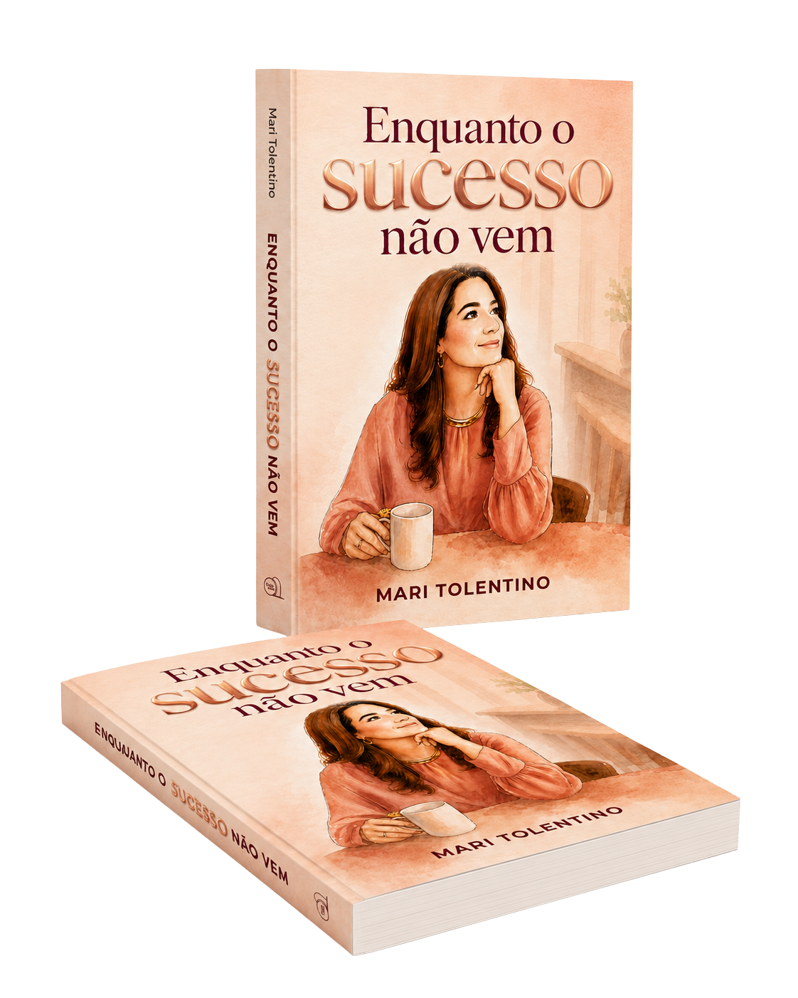 Mockup do livro Enquanto o sucesso nao vem